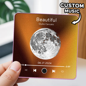 Personalized Photo Spotify Music Fridge Magnet Custom Wall Photo Sticker Music Fridge Magnet Can Play Songs - MadeMineAU