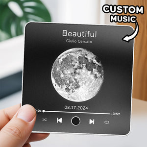 Personalized Photo Music Fridge Magnet Custom Multicolor Wall Photo Sticker Music Fridge Magnet Can Play Songs - MadeMineAU