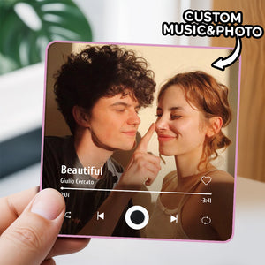 Personalized Photo Music Fridge Magnet Customized Multicolor Wall Photo Sticker Music Fridge Magnet Can Play Songs - MadeMineAU