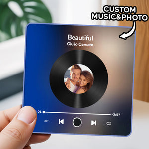 Personalized Photo Album Fridge Magnet Music Wall Photo Sticker Music Movement That Can Be Played Without Cell Phone Music Fridge Magnet Pro Can Play Songs - MadeMineAU