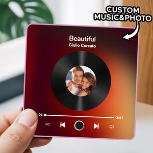 Personalized Photo Album Fridge Magnet Music Wall Photo Sticker Music Movement That Can Be Played Without Cell Phone Music Fridge Magnet Pro Can Play Songs - MadeMineAU