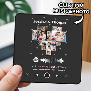 Personalized Photo Album Fridge Magnet Music Wall Photo Sticker Music Movement That Can Be Played Without Cell Phone Music Fridge Magnet Pro Can Play Songs - MadeMineAU