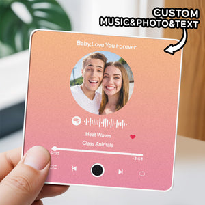 Personalized Photo Album Fridge Magnet Music Wall Photo Sticker Music Movement That Can Be Played Without Cell Phone Music Fridge Magnet Pro Can Play Songs - MadeMineAU