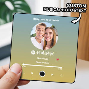 Personalized Photo Album Fridge Magnet Music Wall Photo Sticker Music Movement That Can Be Played Without Cell Phone Music Fridge Magnet Pro Can Play Songs - MadeMineAU