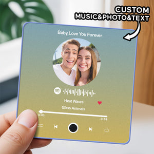 Personalized Photo Album Fridge Magnet Music Wall Photo Sticker Music Movement That Can Be Played Without Cell Phone Music Fridge Magnet Pro Can Play Songs - MadeMineAU