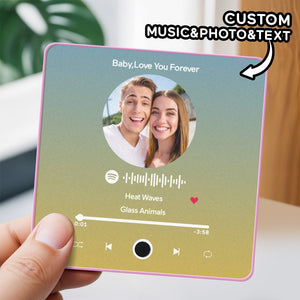 Personalized Photo Album Fridge Magnet Music Wall Photo Sticker Music Movement That Can Be Played Without Cell Phone Music Fridge Magnet Pro Can Play Songs - MadeMineAU