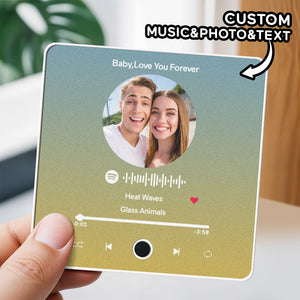 Personalized Photo Album Fridge Magnet Music Wall Photo Sticker Music Movement That Can Be Played Without Cell Phone Music Fridge Magnet Pro Can Play Songs - MadeMineAU