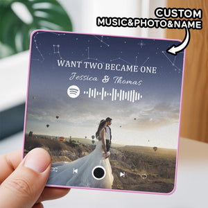 Personalized Photo Album Fridge Magnet Music Wall Photo Sticker Music Movement That Can Be Played Without Cell Phone Music Fridge Magnet Pro Can Play Songs - MadeMineAU