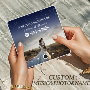 Personalized Photo Album Fridge Magnet Music Wall Photo Sticker Music Movement That Can Be Played Without Cell Phone Music Fridge Magnet Pro Can Play Songs - MadeMineAU