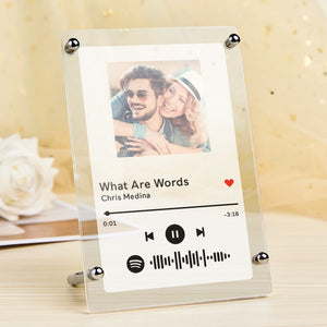 Gift For Dad Music Photo Frame Scannable Music Fashion Plaque Home Decor