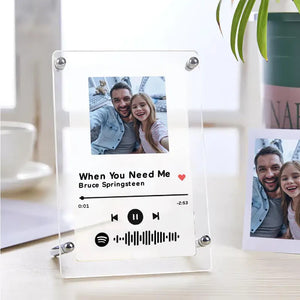 Gift For Dad Music Photo Frame Scannable Music Fashion Plaque Home Decor