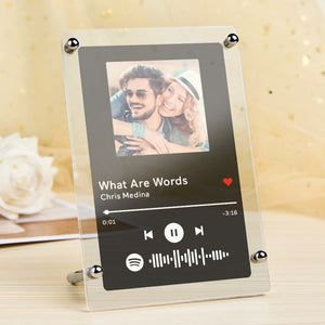 Gift For Dad Music Photo Frame Scannable Music Fashion Plaque Home Decor