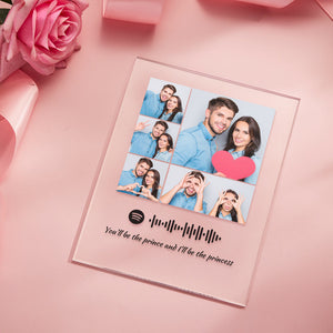 Custom Photo Spotify Plaque/Night Light Personalized Music Spotify Code Best Gift for Lovers