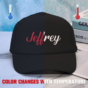 Custom Puff Print Trucker Hat Personalized Temperature-sensitive Foam Trucker Caps - MadeMineAU