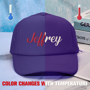 Custom Puff Print Trucker Hat Personalized Temperature-sensitive Foam Trucker Caps - MadeMineAU