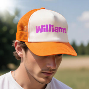 Custom Puff Print Trucker Hat Personalized Name Light-changing Foam Trucker Caps - MadeMineAU