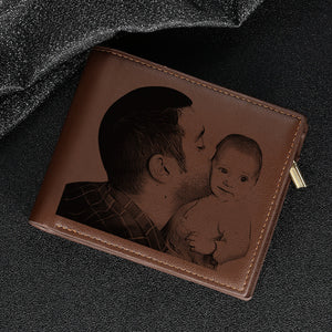 Father's Day Gifts Custom 1-5 Kids Personalized Names Fists Wallet Men's Bifold Wallet for Dad - MadeMineAU