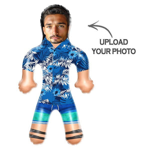 Personalized Minime Balloons Hawaiian Shirt Mountains Funny Inflatable Man Printed Face for Party - MadeMineAU