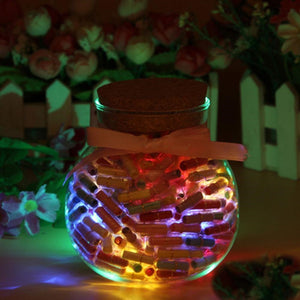 100pcs DIY Glow Capsule Letter Message in Bottle Wish Pil