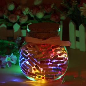 200pcs DIY Glow Capsule Letter Message in Bottle Wish Pil
