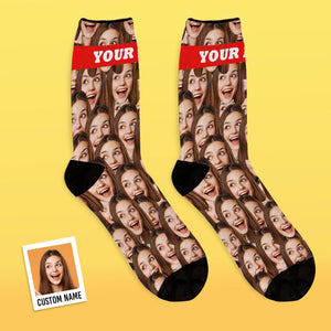 Custom Face Mash Socks Valentine's Day Gifts