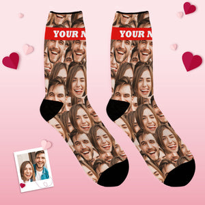 Custom Face Mash Socks Valentine's Day Gifts