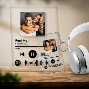 Custom Scannable Spotify Code Keychain Custom Spotify Plaque Personalized Photo Nightlight Gifts For Girlfriend