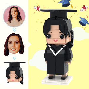 Graduation Gifts Custom Head Brick Figures Personalized Medical Bachelor's Uniforms Brick Figures Small Particle Block Toy - MadeMineAU