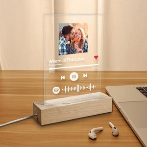 Custom Spotify Code Music Acrylic Decor 4 in 1 - Night Light, Plaque, Keychain - MadeMineAU