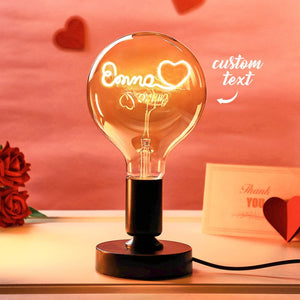 Creative Christmas Gifts Custom Name Vintage Light Bulbs Show your Love with this Light Bulbs - MadeMineAU