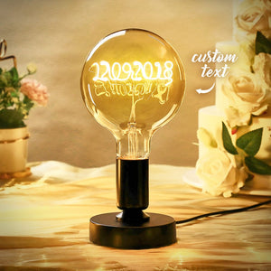 Anniversary Gifts for Him Custom Light Bulbs Vintage Edison Led Filament Modeling Lamp Home Decor - MadeMineAU