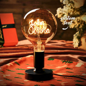 Creative Christmas Gifts Custom Name Vintage Light Bulbs Show your Love with this Light Bulbs - MadeMineAU