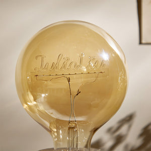 Custom Acrylic Name Led Vintage Edison Filament Modeling Lamp Soft Light Bulbs - MadeMineAU