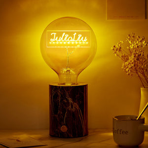 Custom Led Vintage Edison Personalized Acrylic Name Lamp Soft Light Bulbs - MadeMineAU