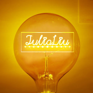 Custom Led Vintage Edison Personalized Acrylic Name Lamp Soft Light Bulbs - MadeMineAU