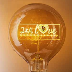 Custom Photo Led Vintage Edison Personalized Acrylic Name Lamp Soft Light Bulbs - MadeMineAU