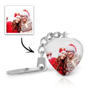 Custom Photo Crystal Keychain Personalized Gift For Couple - MadeMineAU