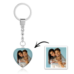 Custom Photo Crystal Keychain Personalized Gift For Couple - MadeMineAU