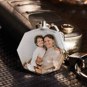 Custom Photo Crystal Keychain Personalized Gift For Couple - MadeMineAU