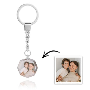 Custom Photo Crystal Keychain Personalized Gift For Couple - MadeMineAU