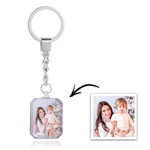 Custom Photo Crystal Keychain Personalized Gift For Couple - MadeMineAU