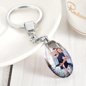 Custom Photo Crystal Keychain Personalized Gift For Couple - MadeMineAU