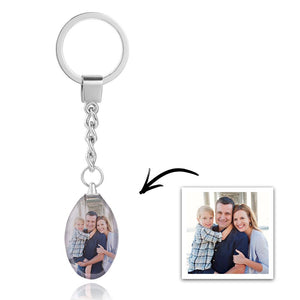 Custom Photo Crystal Keychain Personalized Gift For Couple - MadeMineAU