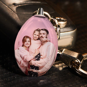 Custom Photo Crystal Keychain Personalized Gift For Couple - MadeMineAU