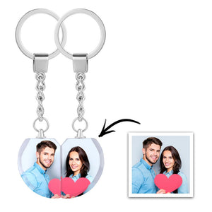 Custom Photo Crystal Keychain Personalized Gift For Couple - MadeMineAU