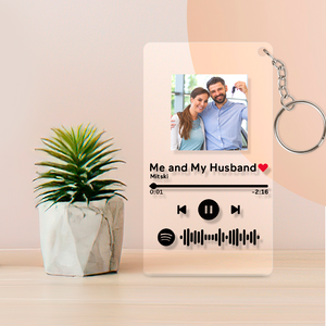 Custom Scannable Spotify Code Keychain Custom Spotify Plaque Personalized Photo Nightlight Gifts For Girlfriend