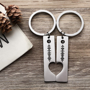 Scannable Custom Spotify Code Keyring 2pcs a Set-Gift For Mother - MadeMineAU