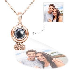 Custom Photo Projection Necklace Creative Trendy Couple Gifts - soufeelus