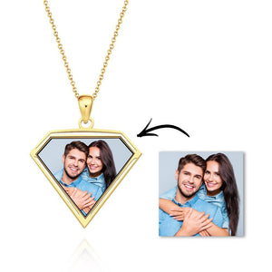 Custom Photo Necklaces Triangular Pendant Super Personality Style Pendant