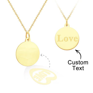 Custom Engraved Necklace Projection Couple Confession Gifts - soufeelus